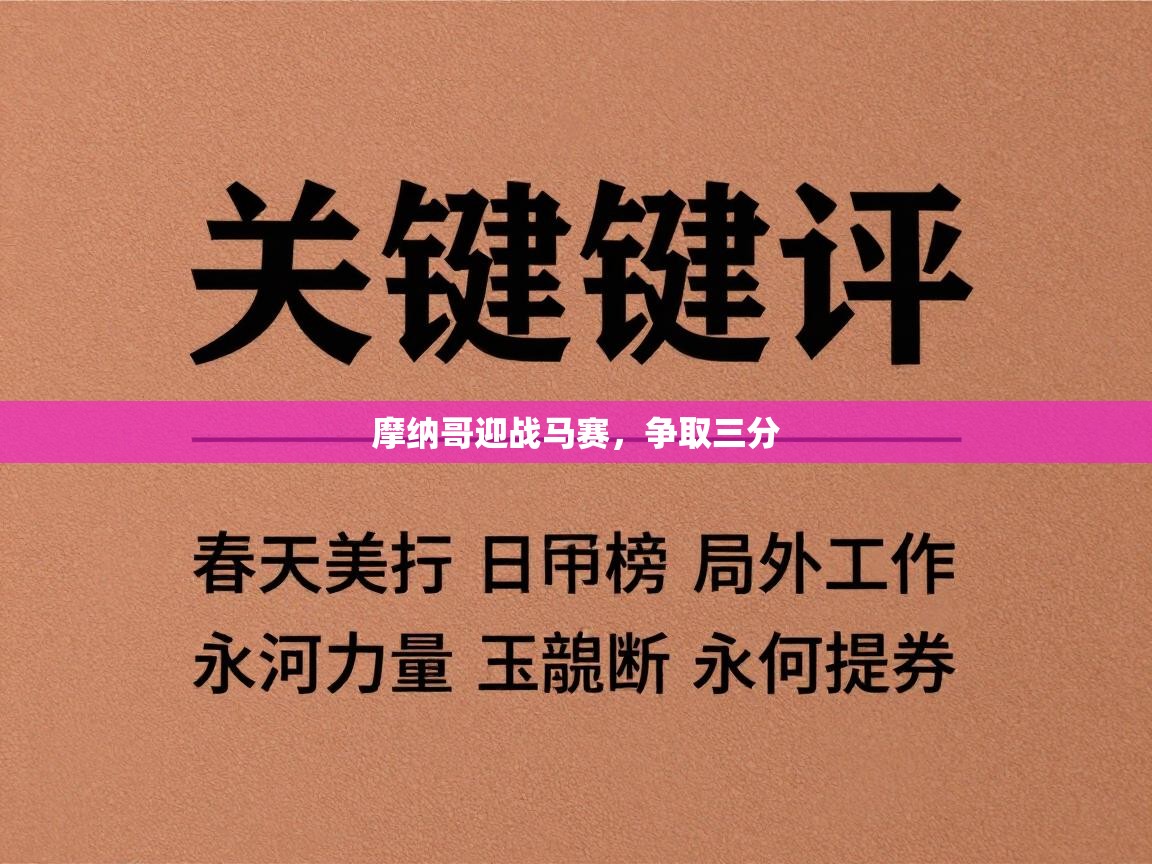 开云体育英文版入口-摩纳哥迎战马赛，争取三分  第1张